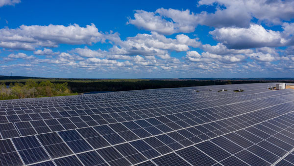 Arial photo f Cotton Creek Solar Energy Center